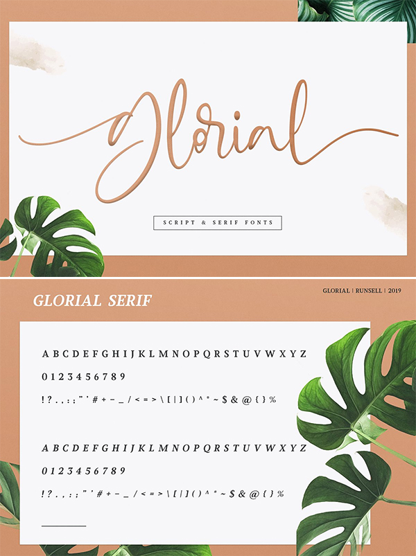 Glorial Font Duo | Script