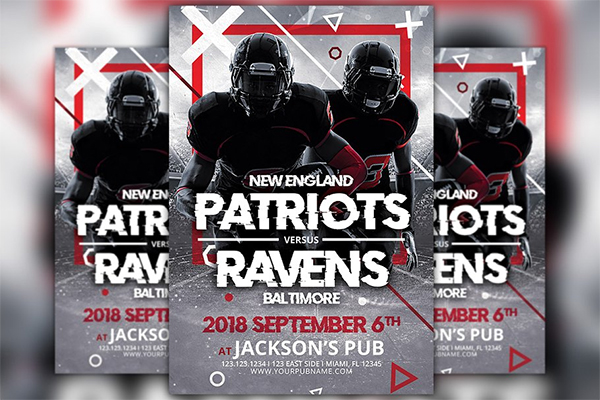 Football Game Day Flyer Template