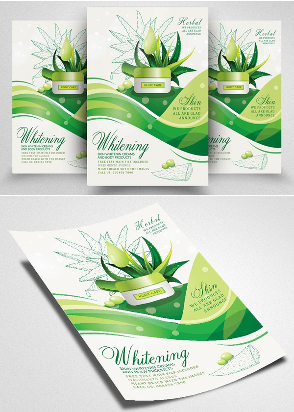 Herbal Beauty Product Flyer Template