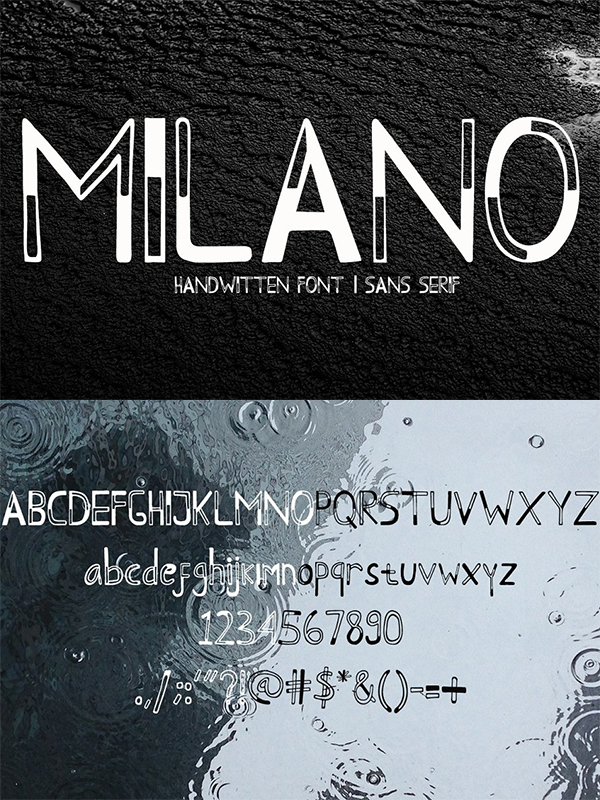 Milano Handwritten Font