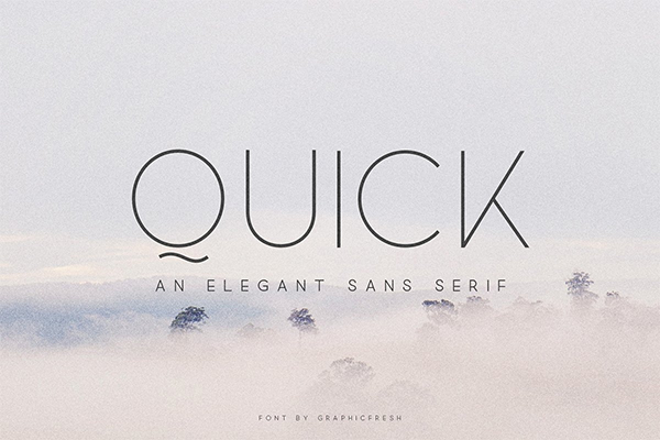 Quick - An Elegant Sans Serif