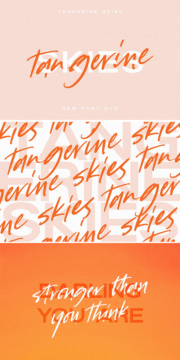 Tangerine Skies Font