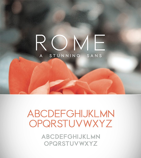Rome | A Stunning Sans Serif