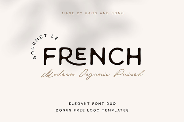 French | Modern Elegant Font