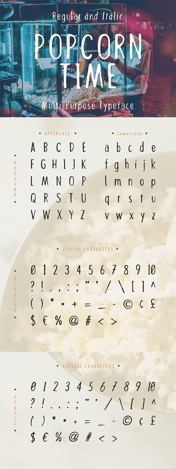 Popcorn Time Sans Serif Font