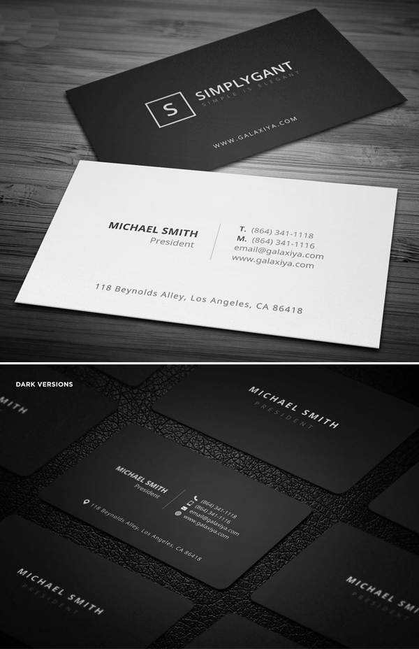 Simple Individual Business Cards
