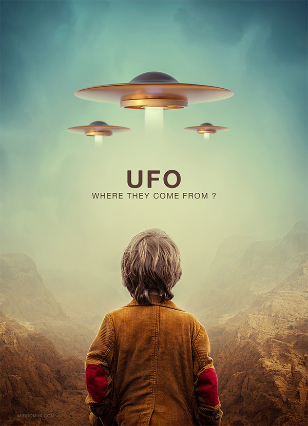 Create a UFO Poster Photo Manipulation