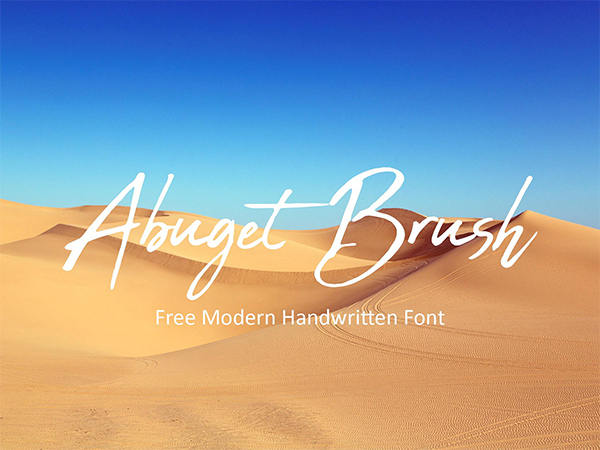 Abuget Brush Free Font