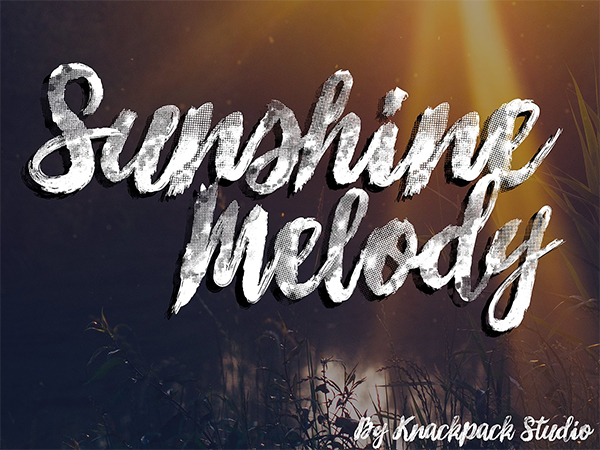 Sunshine Melody Brush Script Font