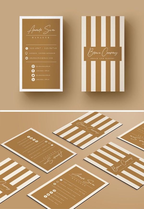 Brown Business Cards