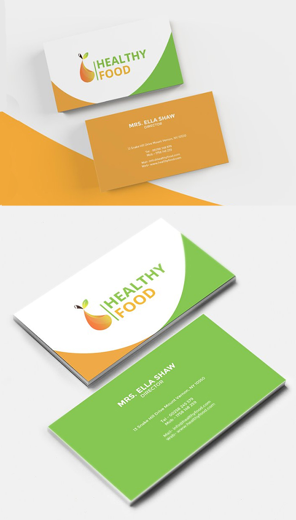 Healthy Food Business Card
