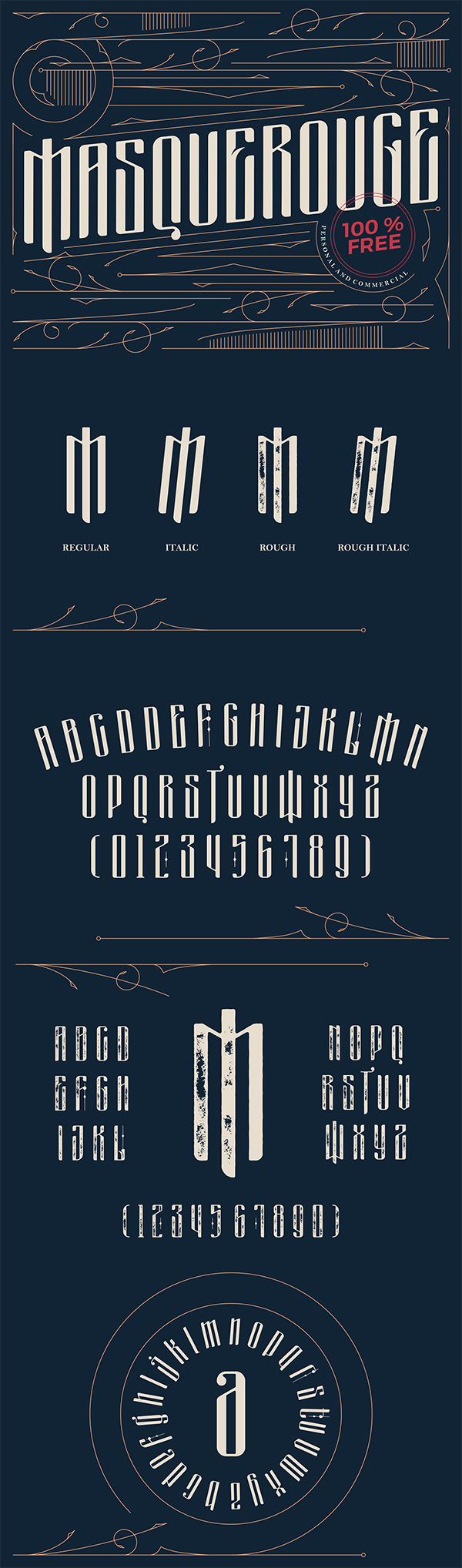 Masquerouge Victorian Display Free Font