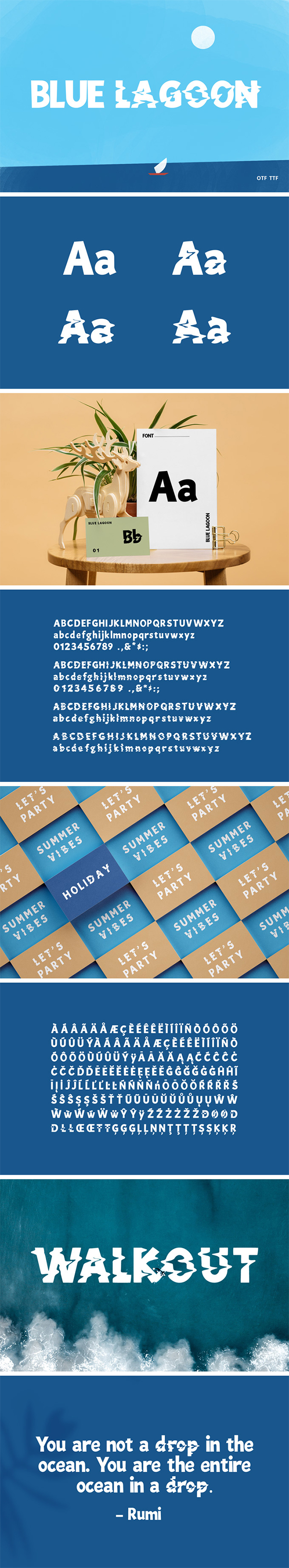 Blue Lagoon Decorative Free Font