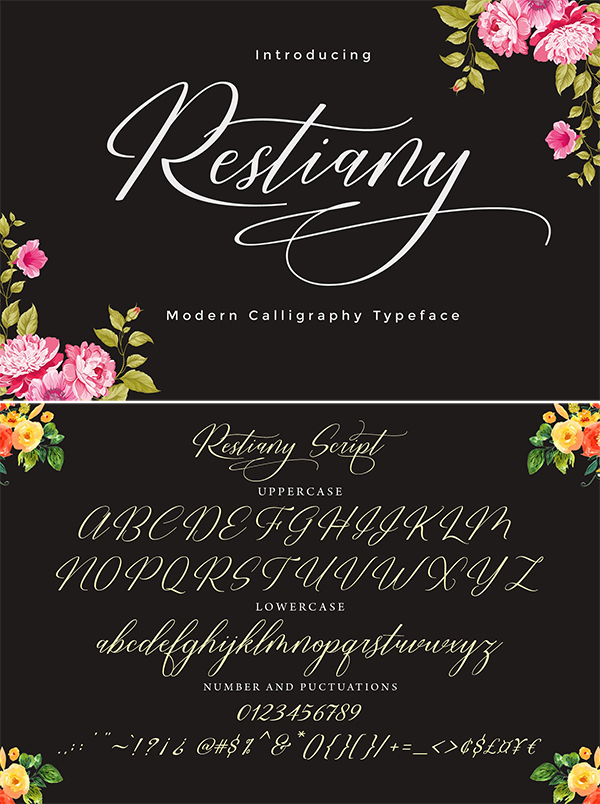 Restiany Script Font