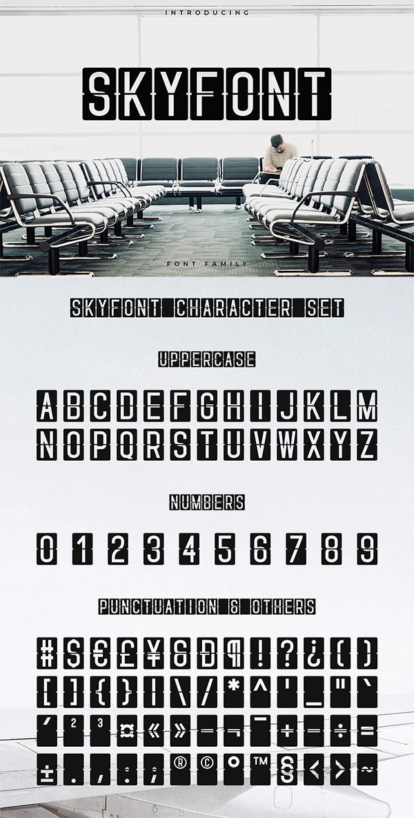 Skyfont Font Family - Sans Serif
