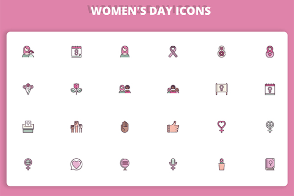 Woman's Day Icons