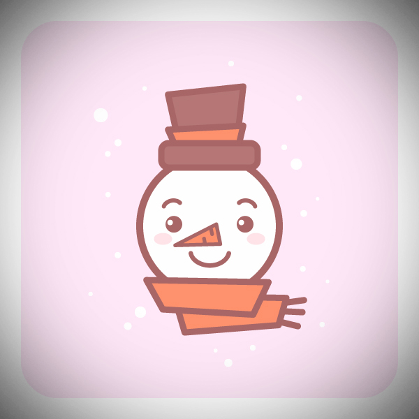 How to Draw a Cute Snowman Icon in Adobe Illustrator