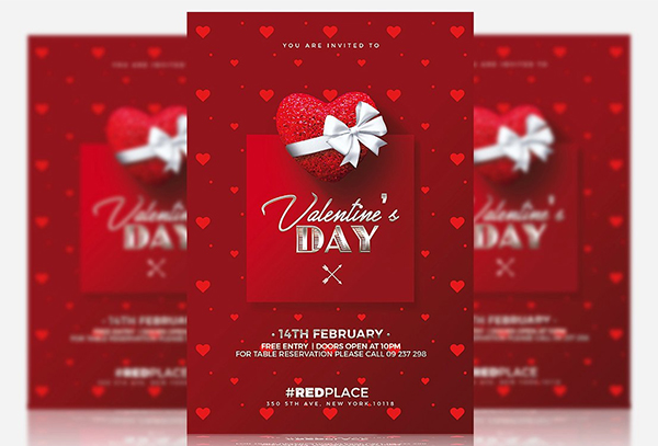 Valentine's Day - Psd Invitation