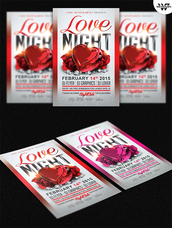 Love Night Flyer Template