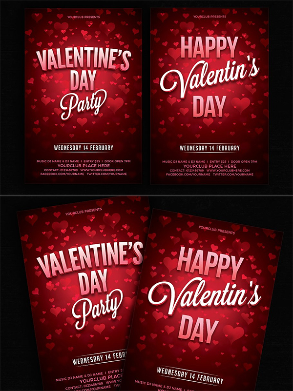 Dark Valentines Day Flyer