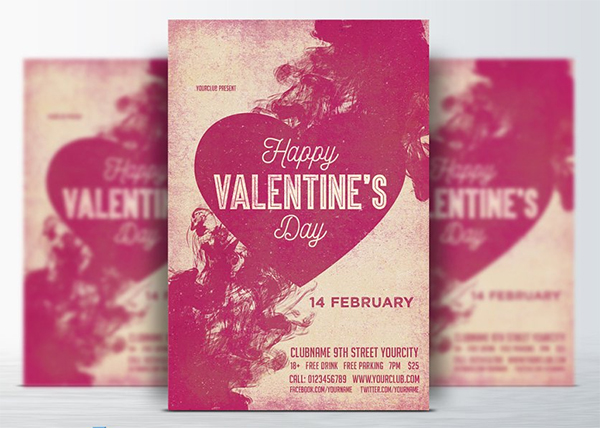 Simple Valentines Day Flyer