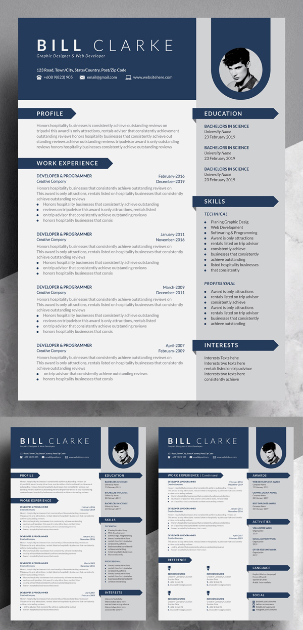 Word Resume Template | Cover Letter