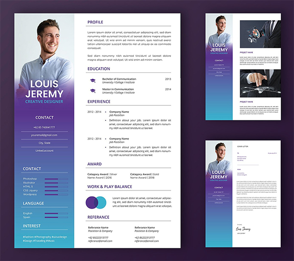 Professional CV And Resume Template