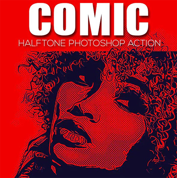 Comic Halftone Photoshop Action