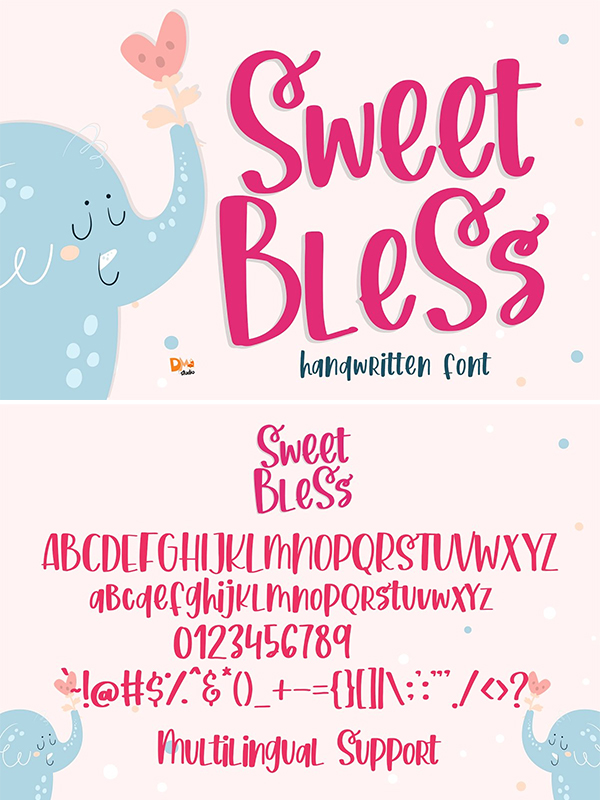 Sweet Bless - Handwritten Font