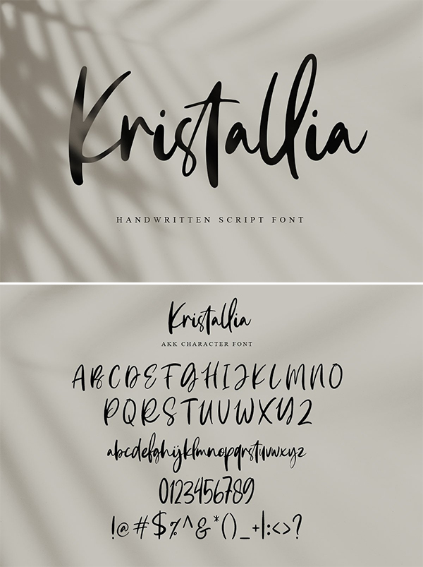 Kristallia Script Font