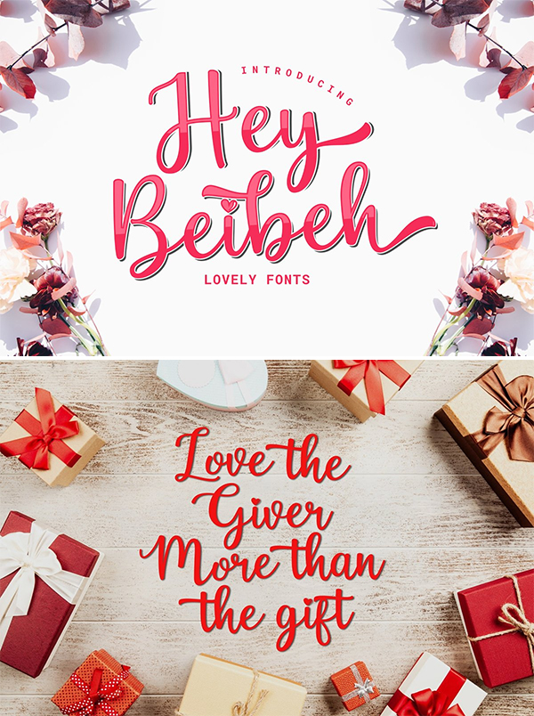 Hey Beibeh - lovely font