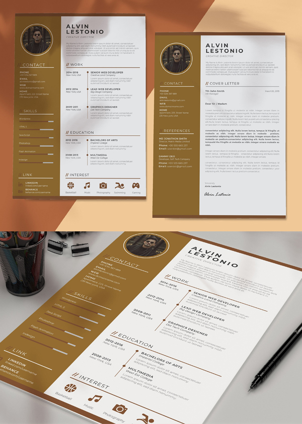 Awesome Profesional Resume / CV Template