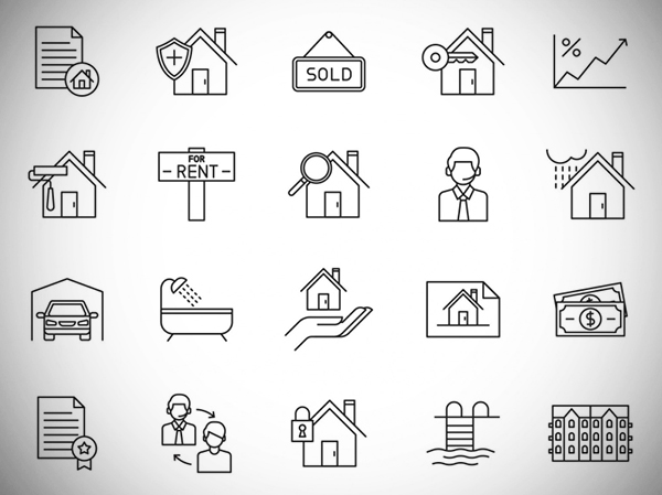 20 Real Estate Vector Icons