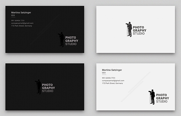Simple & Clean Photography Business Card Template