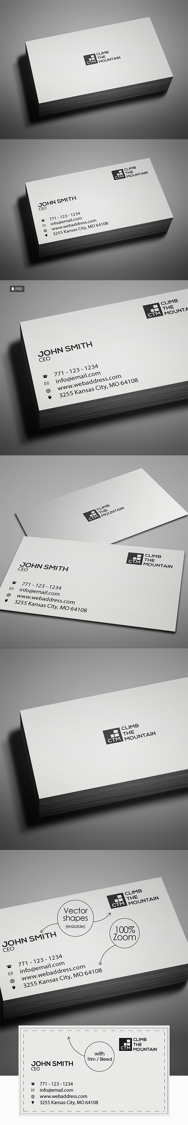 Minimal Clean Business Card Template