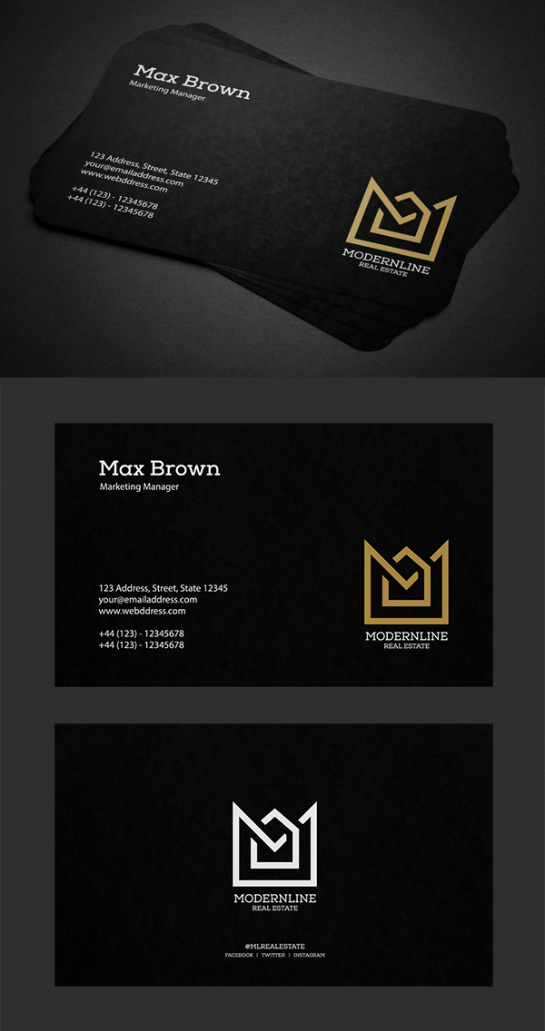 Real Estate Business Card Template