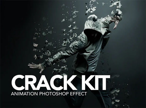 Gif Animated Crack Kit Photoshop Action