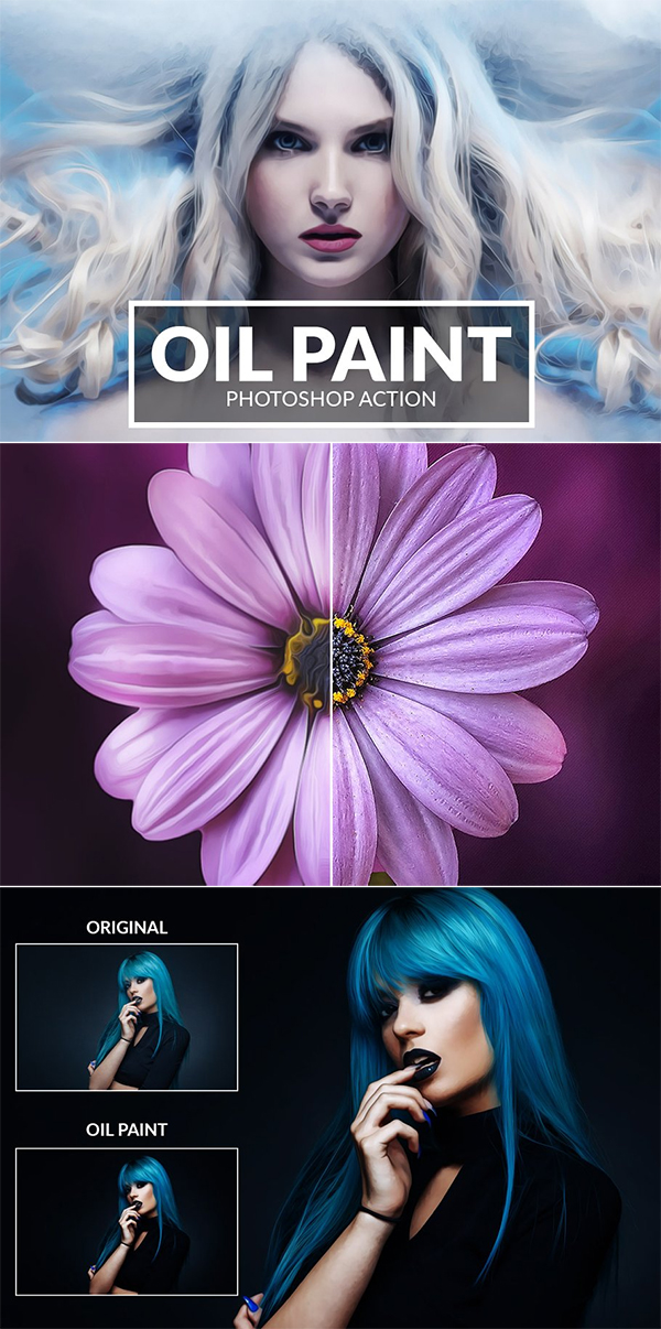Elegant Oil Paint Photoshop Action