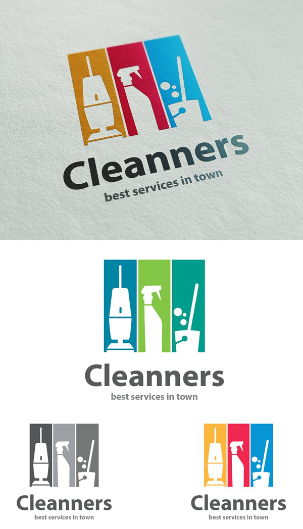 Cleanners Logo Template