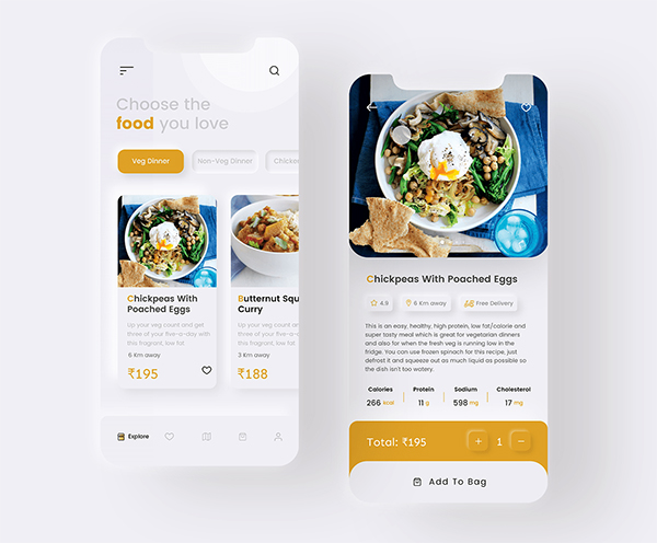 Food Order App UI Design