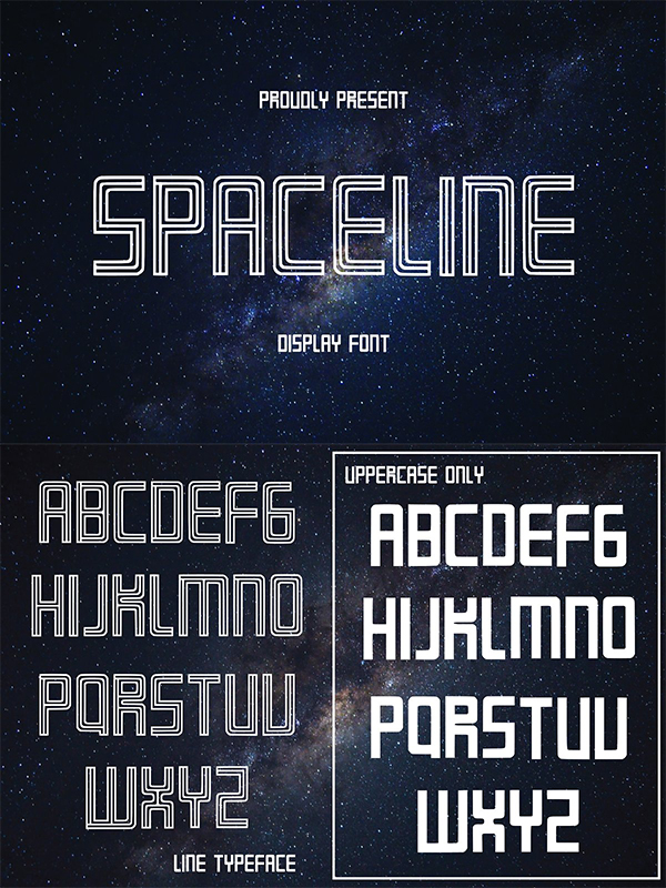 SPACELINE - Display Font