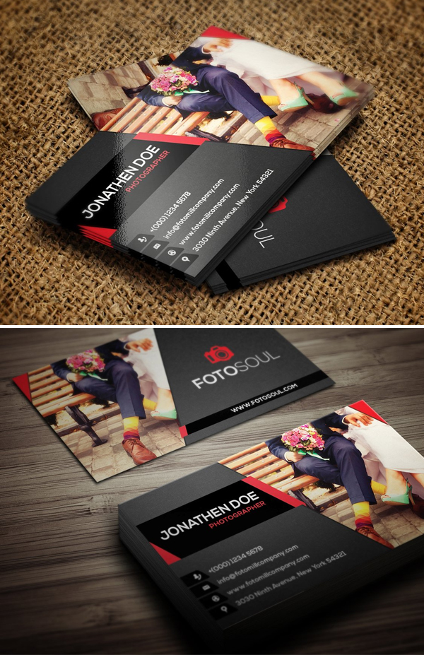 Colorful Photography Business Card