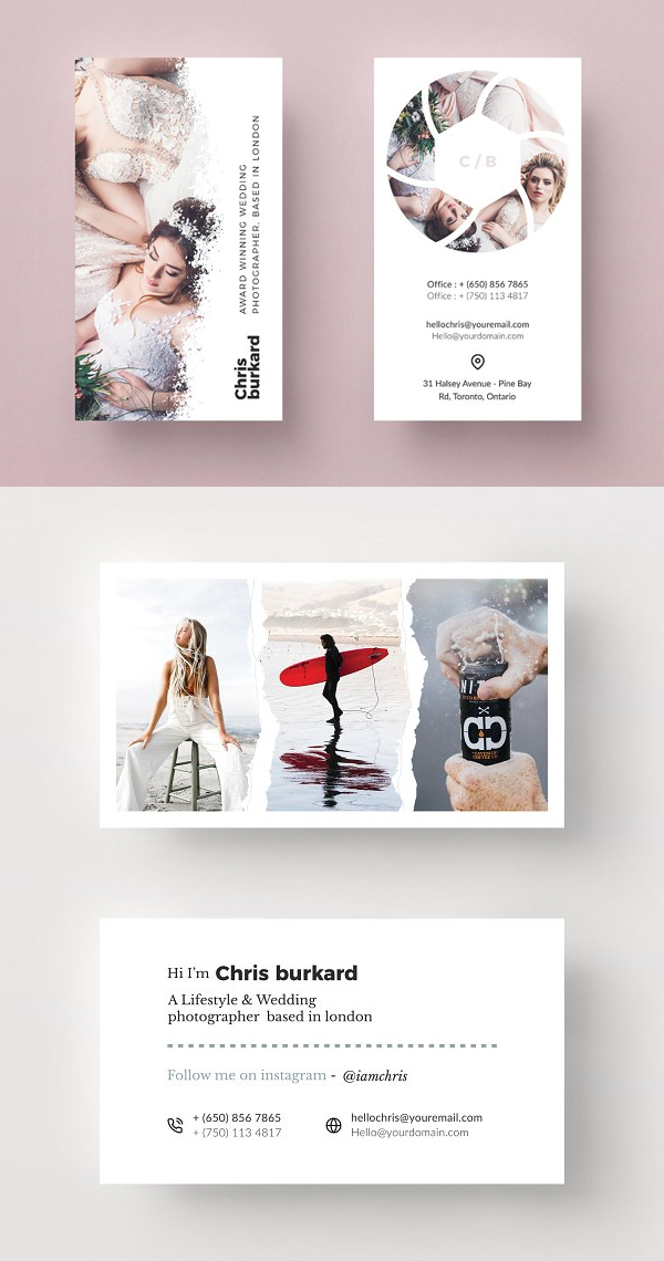 Elegant Photography Business Card Templates