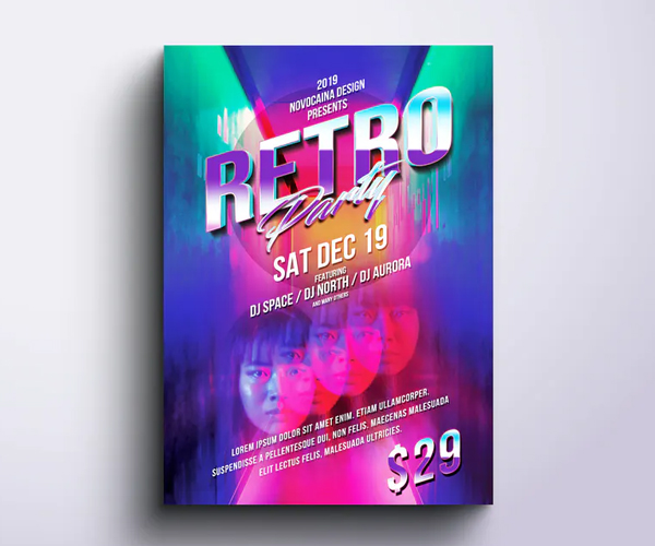 Retro Party Flyer & Poster