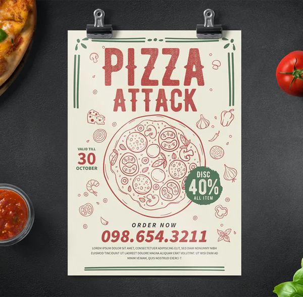 Awesome Pizza Party Flyer