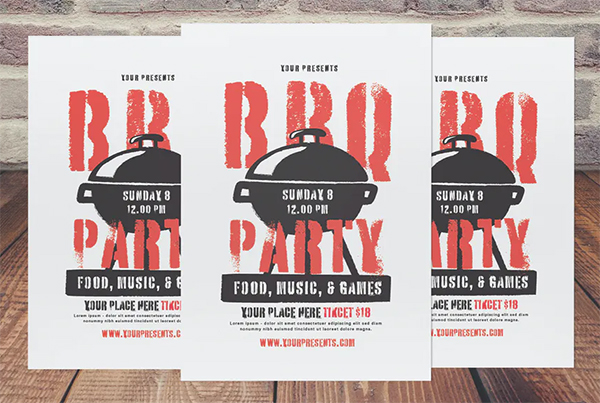 Awesome BBQ Party Flyer