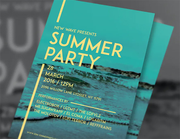 Simple Summer Party Flyer