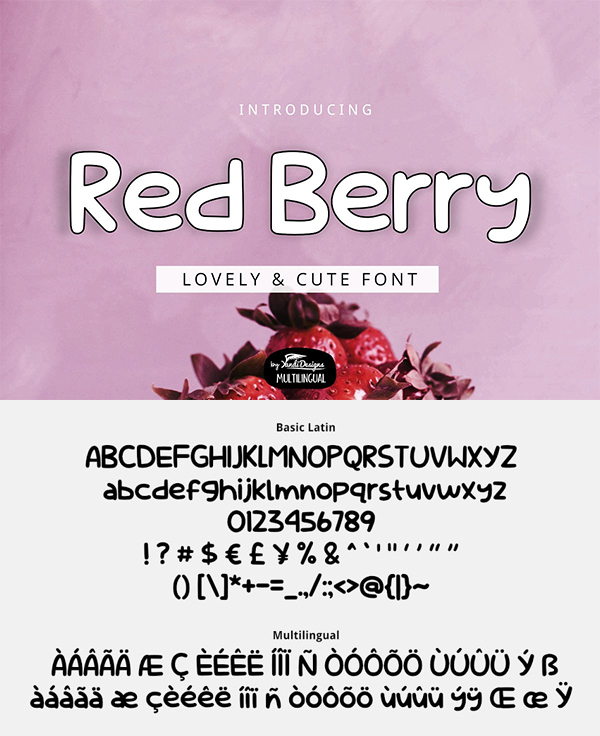 Red Berry Font