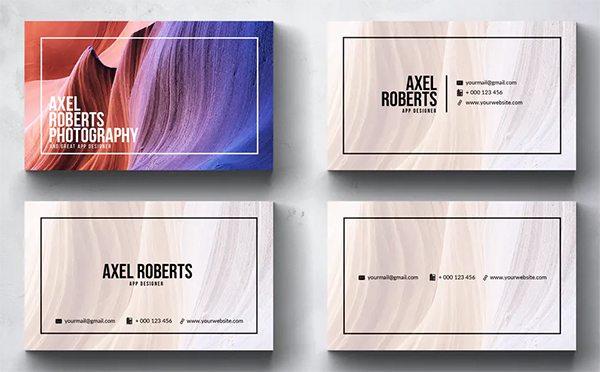 Modern Photographer Business Card Design