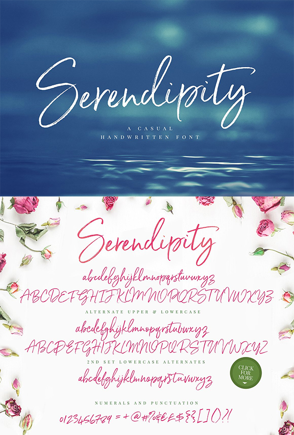 Serendipity Handwritten Font